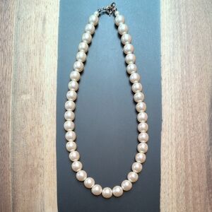 Vintage Large Cream Pearl Necklace